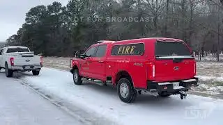 01-25-2026 Shreveport, LA - 18 Wheeler slides off I-20 blocking the interstate