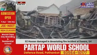 02 Houses damaged in devastating fire incident at Dawara, Uri