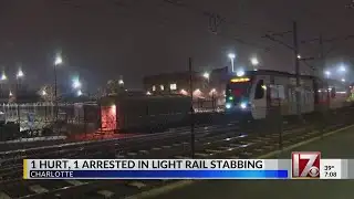 1 arrested in Charlotte light rail stabbing: Police