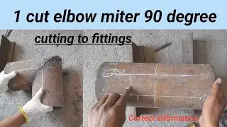 1 cut elbow meter marking method | 1 cut elbow how to make