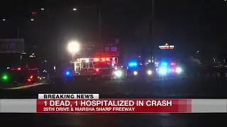 1 dead, 1 hospitalized after crash involving motorcycle