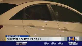 1 dead, 2 others hurt after 2 separate vehicles hit by gunfire