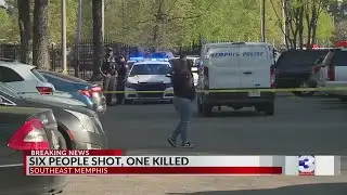 1 dead, 5 men injured in Southeast Memphis shooting
