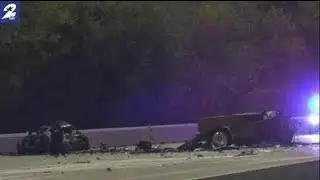 1 dead in fiery crash on Katy Freeway