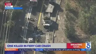 1 dead in fiery Santa Ana multi-vehicle crash