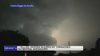 1 dead, nearly 2 dozen injured after multiple tornadoes sweep through Mississippi