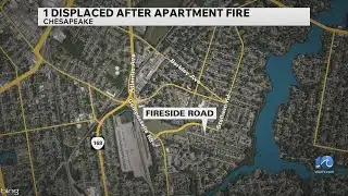 1 displaced after Chesapeake apartment fire
