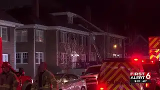1 hospitalized, 10 displaced after fire