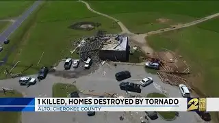 1 Killed, homes destroyed by tornado