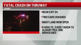 1 killed in two-car crash on Thruway