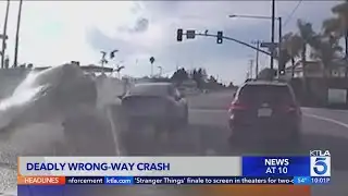 1 killed in wrong-way crash in Huntington Beach