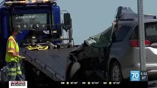 1 person killed in minivan vs semi crash on US-75
