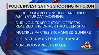 1 person shot in Huron gunfire exchange