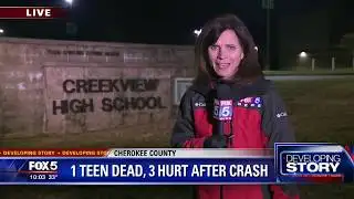 1 teen dead, 3 hurt after crash