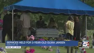 1 week later, 3-year-old Olivia Jansen is laid to rest