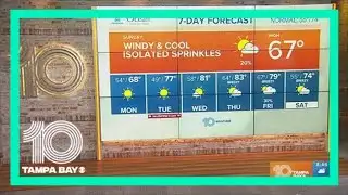 10 Weather: Very windy and cool Sunday