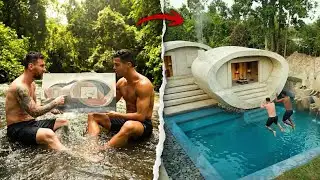 100 Days Building an Underground Luxury Villa by Ronaldo or Messi