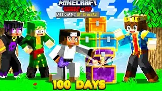 100 Days But CHEST ARE SUPER OP In Hardcore Minecraft 😰