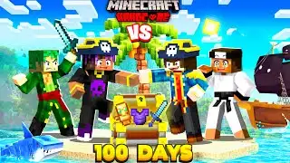 100 days but TREASURE CHEST ARE SUPER OP Minecraft 😱