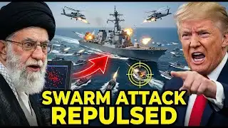 100+ Iranian Fast Boats SWARM U.S. Destroyer — Captain Orders “LIVE FIRE” Response
