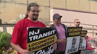 1000PM LIVE PKG: B.L.E.T. Strike from NJ Transit Day 2 - Newark, NJ (May 2025)