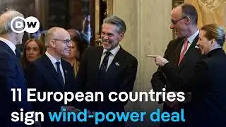 11 European states commit to joint wind-power projects | DW News