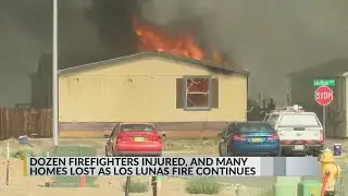 12 firefighters injured, multiple homes lost due to Cotton Fire