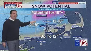 12 Weather 01/25/26: 9:30 PM snowstorm update