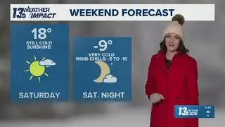 13 ON YOUR SIDE Forecast: Sunshine returns, milder temperatures on the way