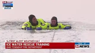 14 News gets inside look at how Ohio Twp. Fire Dept. trains for cold water rescues
