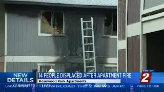 14 People Displaced After Apartment Fire