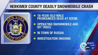 16-year-old dies in Herkimer County snowmobile crash