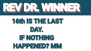 16th IF DISBURSEMENT IS NOT TAKING PLACE, TWEETING START