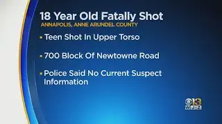 18-year-old fatally shot in Annapolis