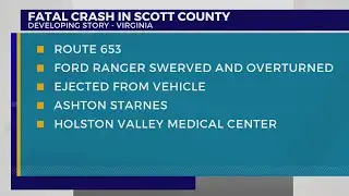 19-year-old killed in Scott Co. crash, VSP reports
