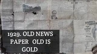 1929 old news  paper