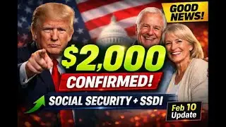 $2,000 Stimulus Update TODAY 🚨 Trump Plan + Social Security, SSDI & SSI Payments | Feb 10