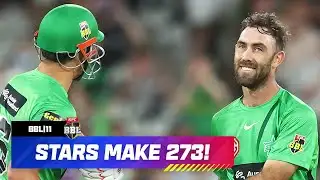 2-273! Maxwell Dominates As Stars Hit The Highest Big Bash Score | #BBL11