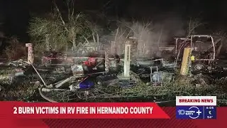 2 airlifted to burn center after RV fire in Hernando County