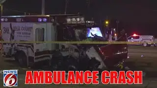 2 critically injured when ambulance, pickup collide on US-27 in Polk County