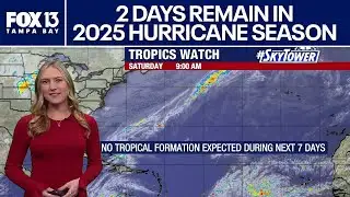 2 days left in the 2025 Hurricane Season
