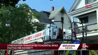 2 firefighters burned battling Everett fire