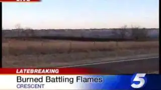 2 Firefighters Burned Battling Flames