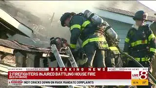 2 firefighters hurt, 1 serious in southeast side fire