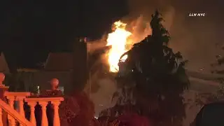 2 firefighters hurt while battling flames in Brooklyn
