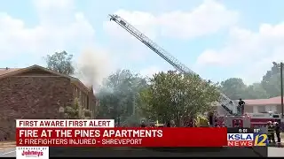 2 firefighters injured at The Pines apartment
