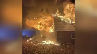 2 hurt in large Forest Park house fire