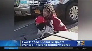 2 moped-riding suspects wanted in Bronx robbery spree