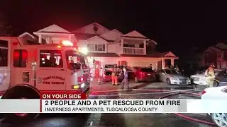 2 people, pet rescued from fire in Tuscaloosa County