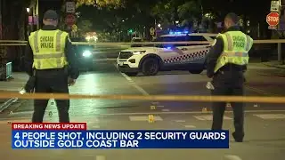 2 security guards among 4 shot in Gold Coast, alderman says